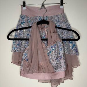 PUMPERS Adult Dance Jazz Tap Competition Mermaid Sirencore Festival 2 Piece Set